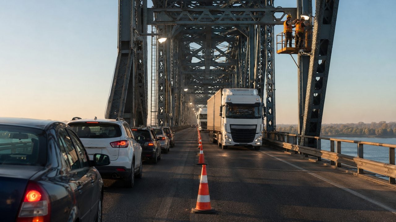 Traficul pe Podul Prieteniei este restricționat temporar din cauza lucrărilor Traficul pe Podul Prieteniei este restricționat temporar din cauza lucrărilor