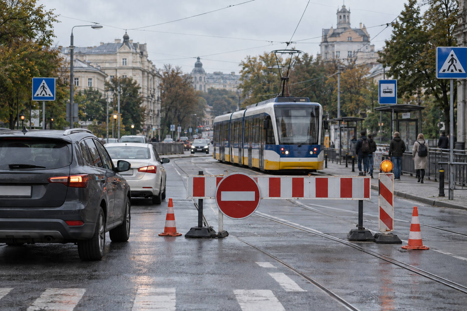 У Києві вранці 24 вересня перекрили рух вулицею Миколи Василенка У Києві вранці 24 вересня перекрили рух вулицею Миколи Василенка