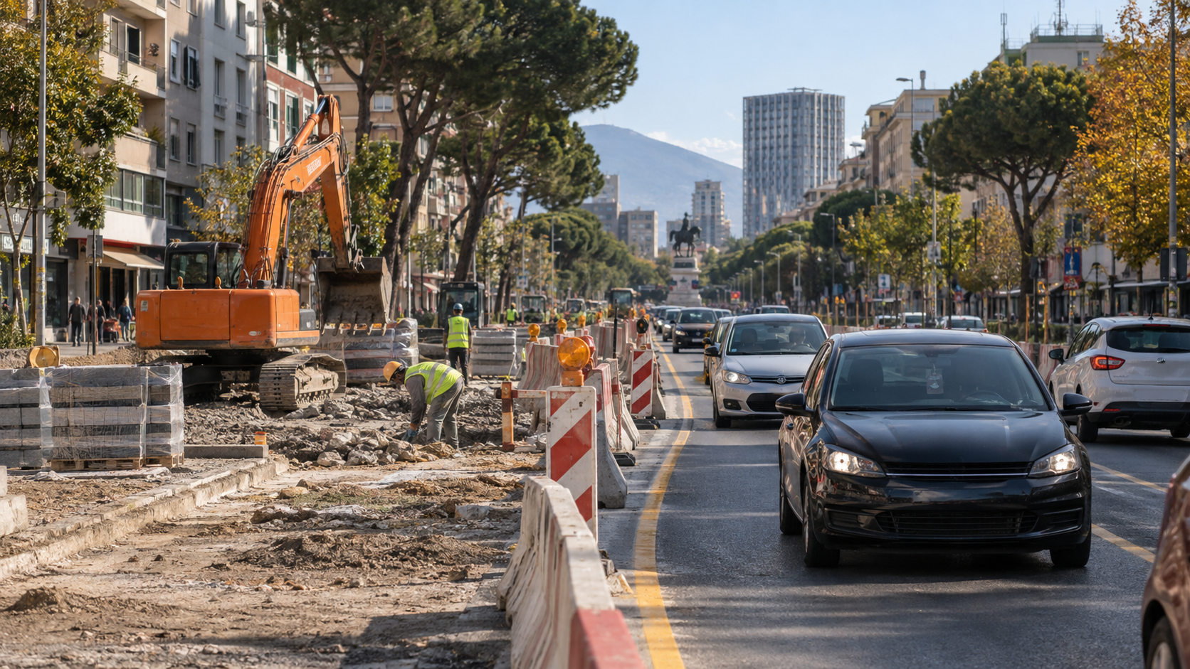 Nis rikonstruksioni i Bulevardit Zogu I: si do të lëvizin automjetet Nis rikonstruksioni i Bulevardit Zogu I: si do të lëvizin automjetet