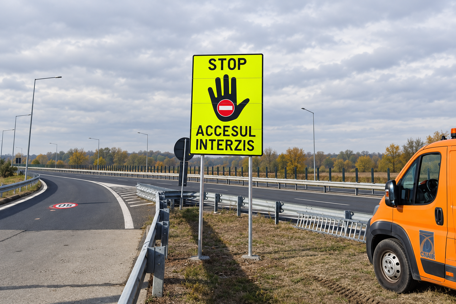 Pe A1 și A11 au fost montate avertizări suplimentare pentru prevenirea intrării pe contrasens