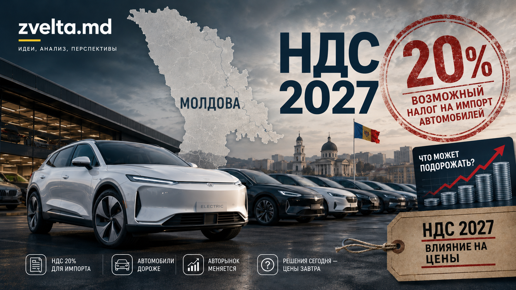 Машины в Молдове могут подорожать с 2027 года: что изменится при введении TVA на импорт