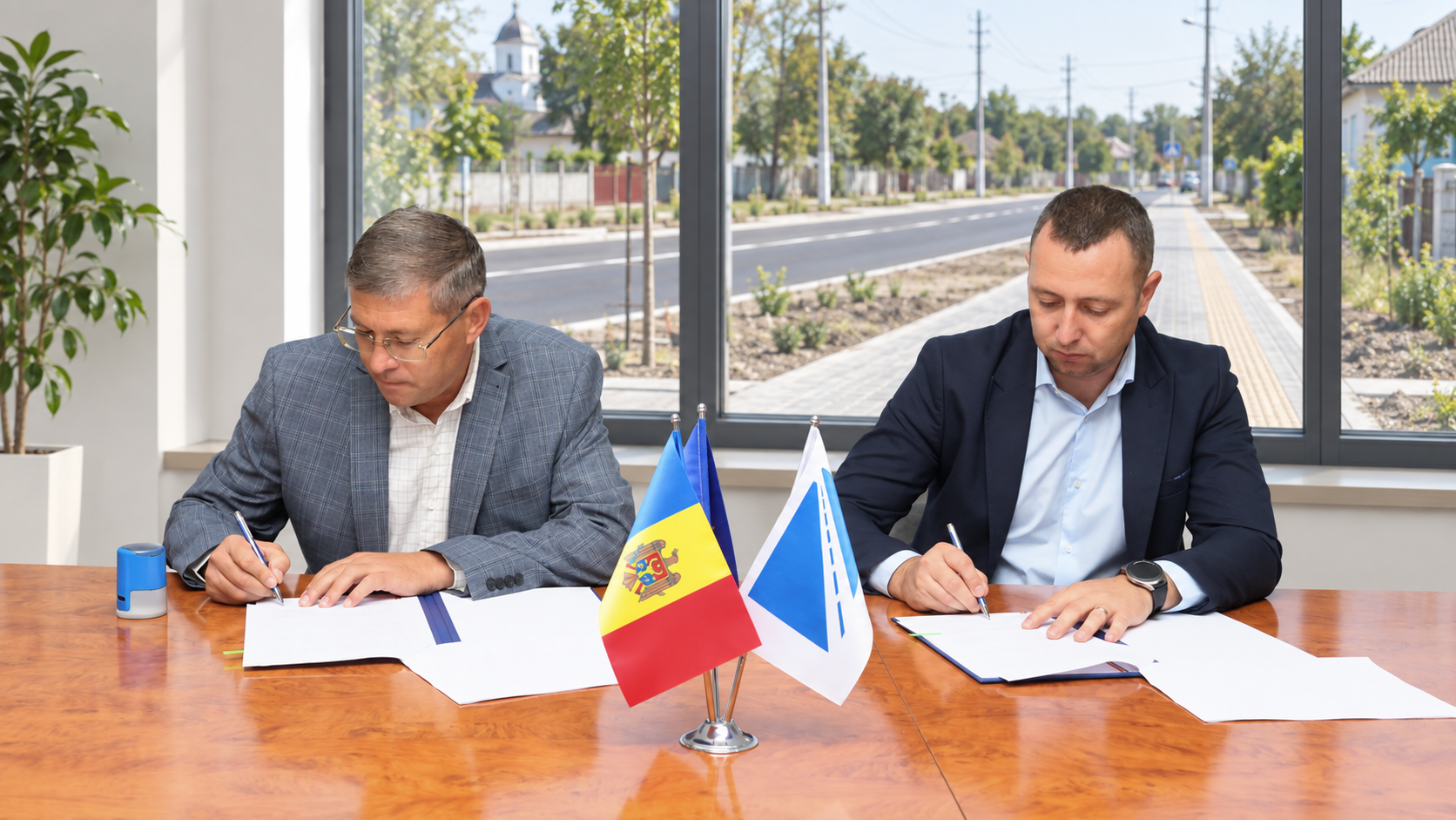 Trotuare noi pe patru drumuri naționale din nordul Moldovei Trotuare noi pe patru drumuri naționale din nordul Moldovei