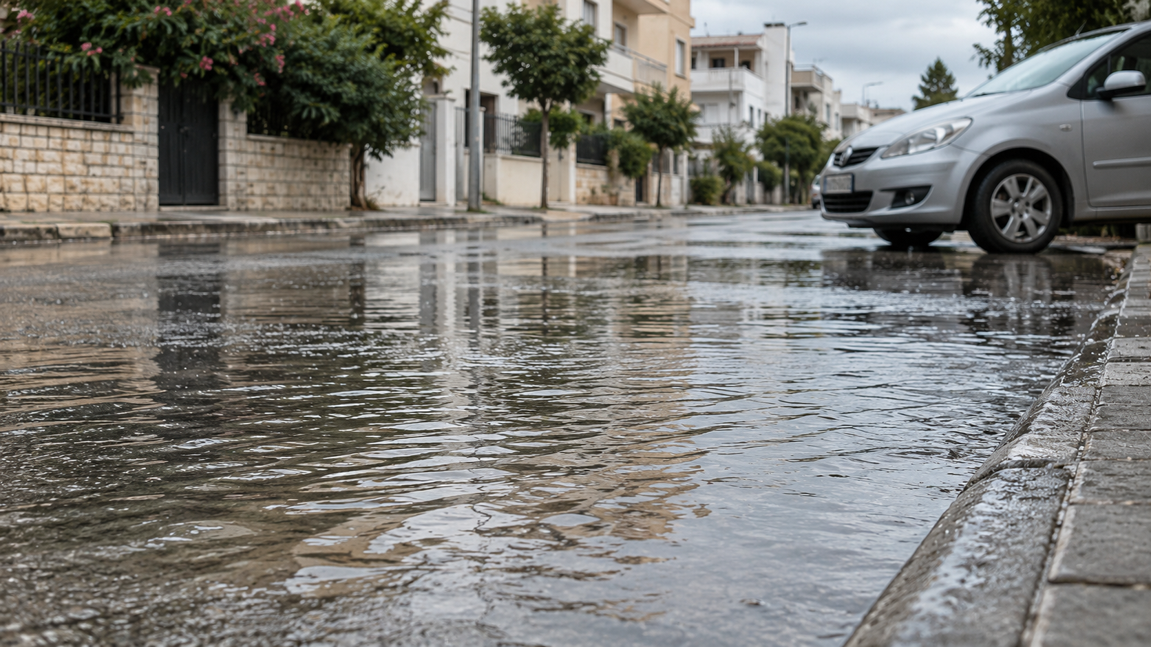 Reshjet përmbytin rrugë të Durrësit dhe vështirësojnë qarkullimin Reshjet përmbytin rrugë të Durrësit dhe vështirësojnë qarkullimin