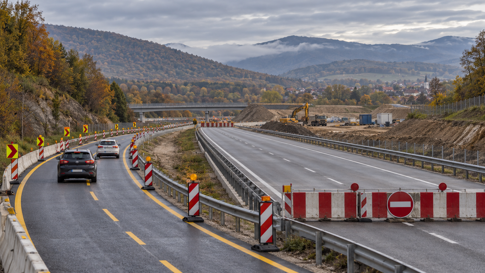Traficul de pe A1 între Cisnădie și Boița este deviat prin DN7 și DN1 Traficul de pe A1 între Cisnădie și Boița este deviat prin DN7 și DN1