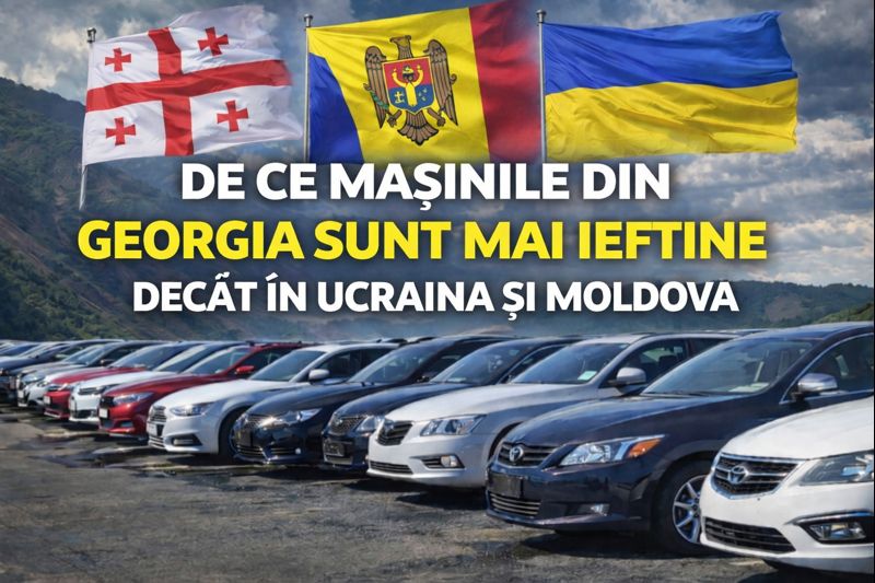 De ce mașinile din Georgia sunt mai ieftine decât în Ucraina și Moldova