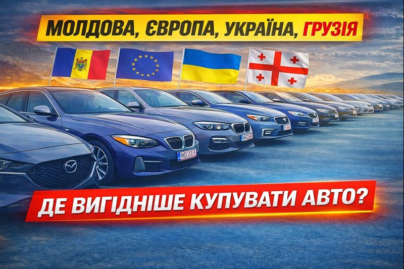Де вигідніше купувати автомобіль: Молдова, Європа, Україна чи Грузія — подробове порівняння Де вигідніше купувати автомобіль: Молдова, Європа, Україна чи Грузія — подробове порівняння