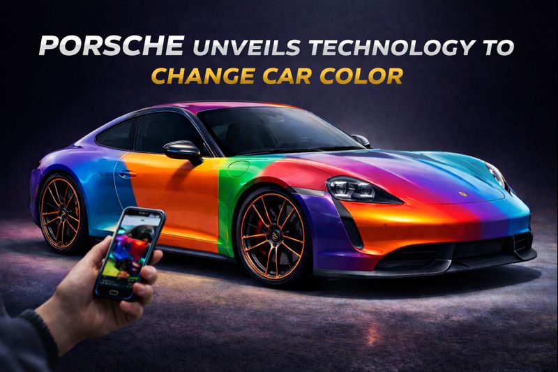 Porsche patents color-change tech matching clothing or surroundings
